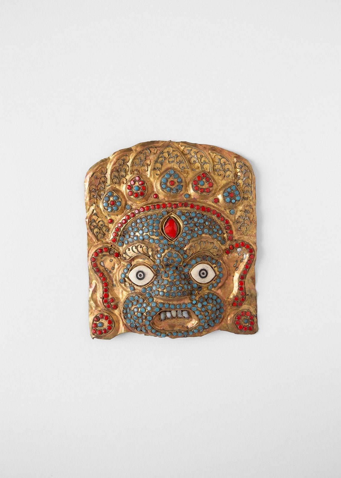 Masque Mahakala tibétain/népalais vintage, Enlèvement ou Envoi