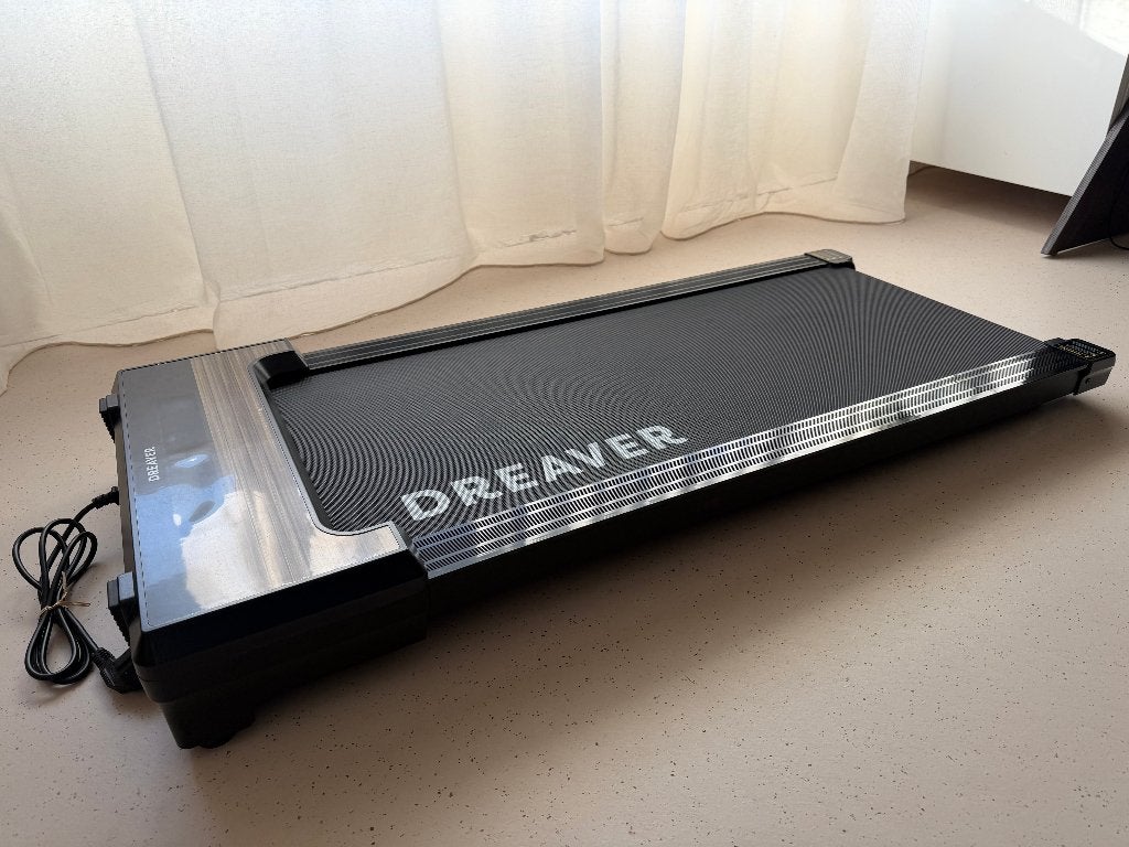 Dreaver X250-P loopband met hellingshoek + ondermat, Tapis roulant, Jambes, Comme neuf, Enlèvement