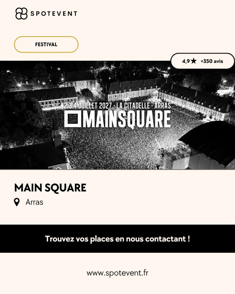 Main Square Festival - Arras - Accès / Pass, Tickets & Billets