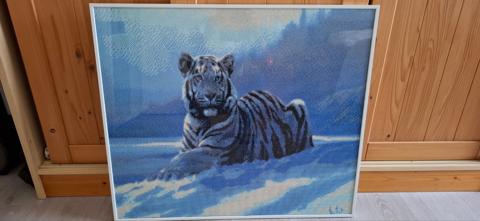 Diamond painting tijger ingekaderd, Ophalen, Diamond painting