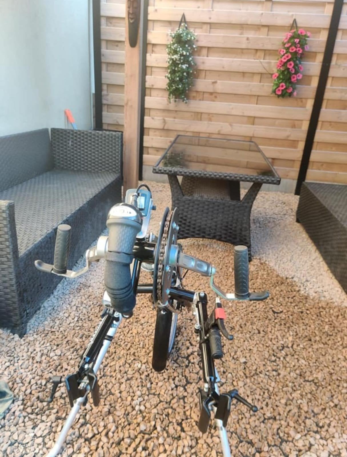 Stricker city 7 handbike, Ophalen