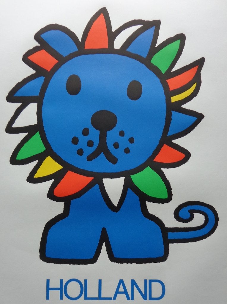 DICK BRUNA / EUROPALIA 71 HOLLAND / LITHO-AFFICHE / 65x45cm, Antiek en Kunst, Kunst | Litho's en Zeefdrukken, Ophalen of Verzenden