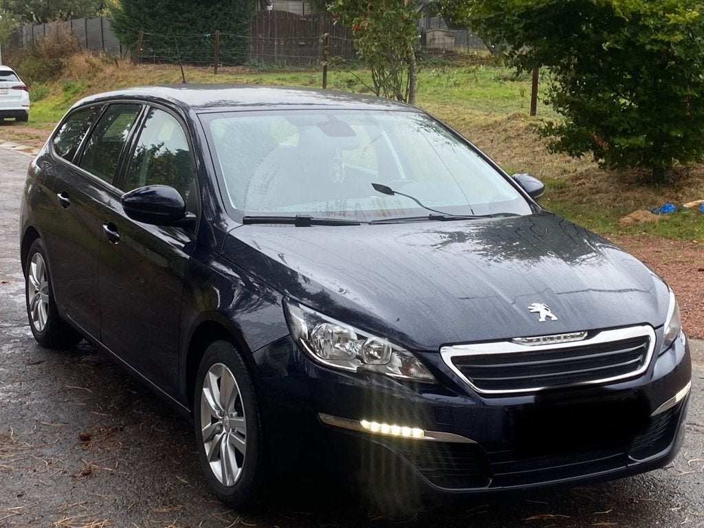PEUGEOT 308 1.2i ESSENCE GPS AİRCO LED 2015MODEL EURO6b, Auto's, Euro 6, Blauw, 5 deurs, Particulier