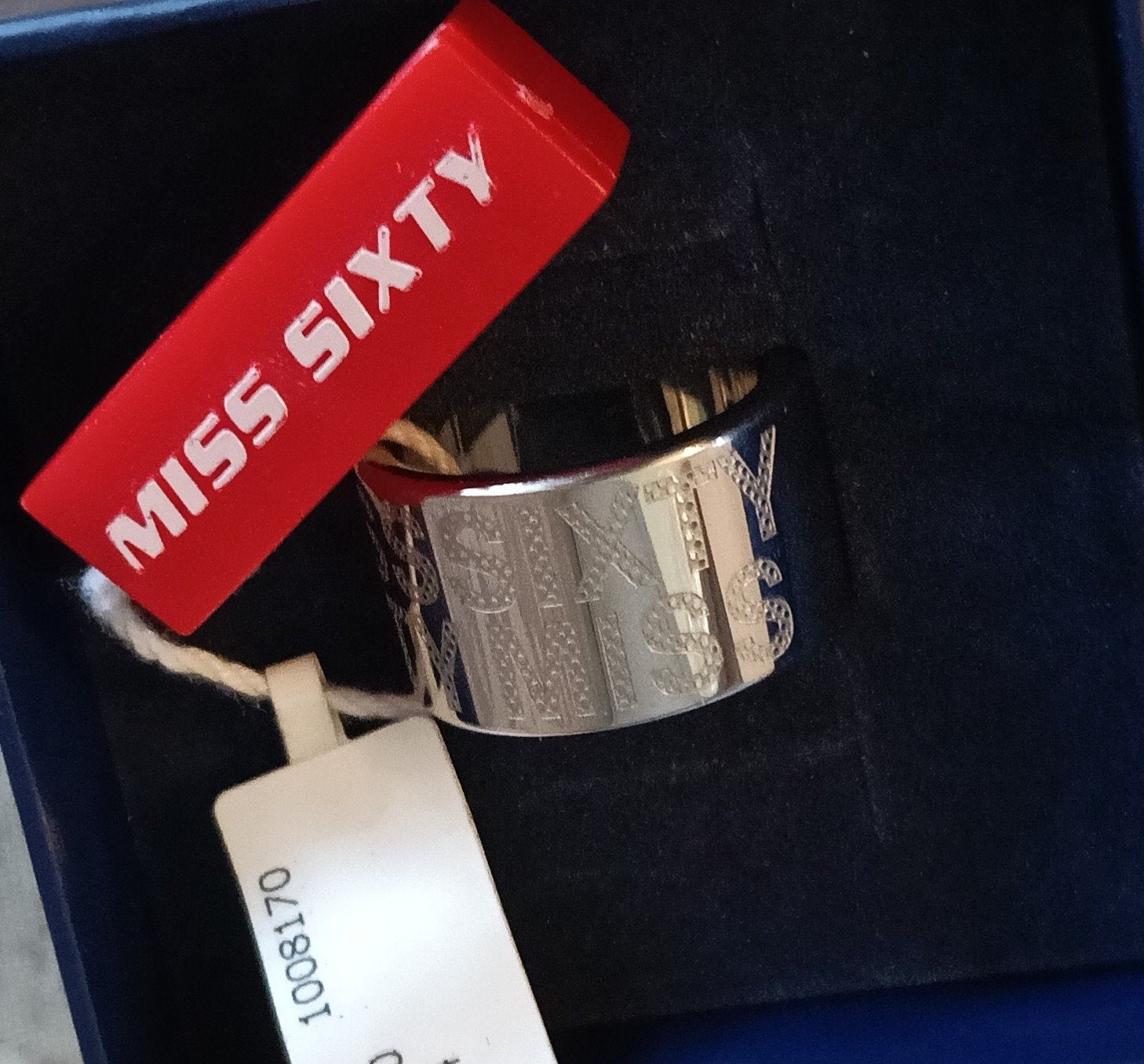 Nieuwe ring van Miss Sixty., 18 tot 19, IJzer of Staal, Wit, Nieuw