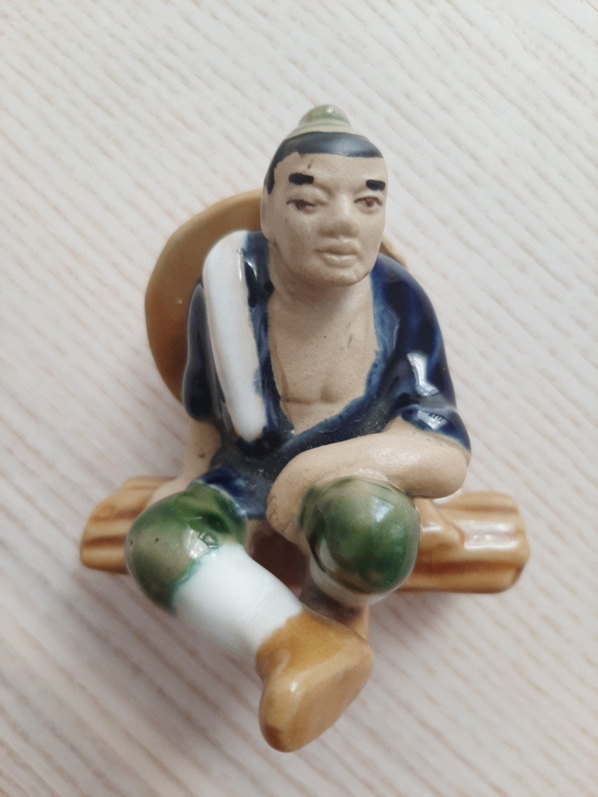 Handmade Porcelain Shiwan Chinese Mudman (Jiang Tai Gong), Ophalen
