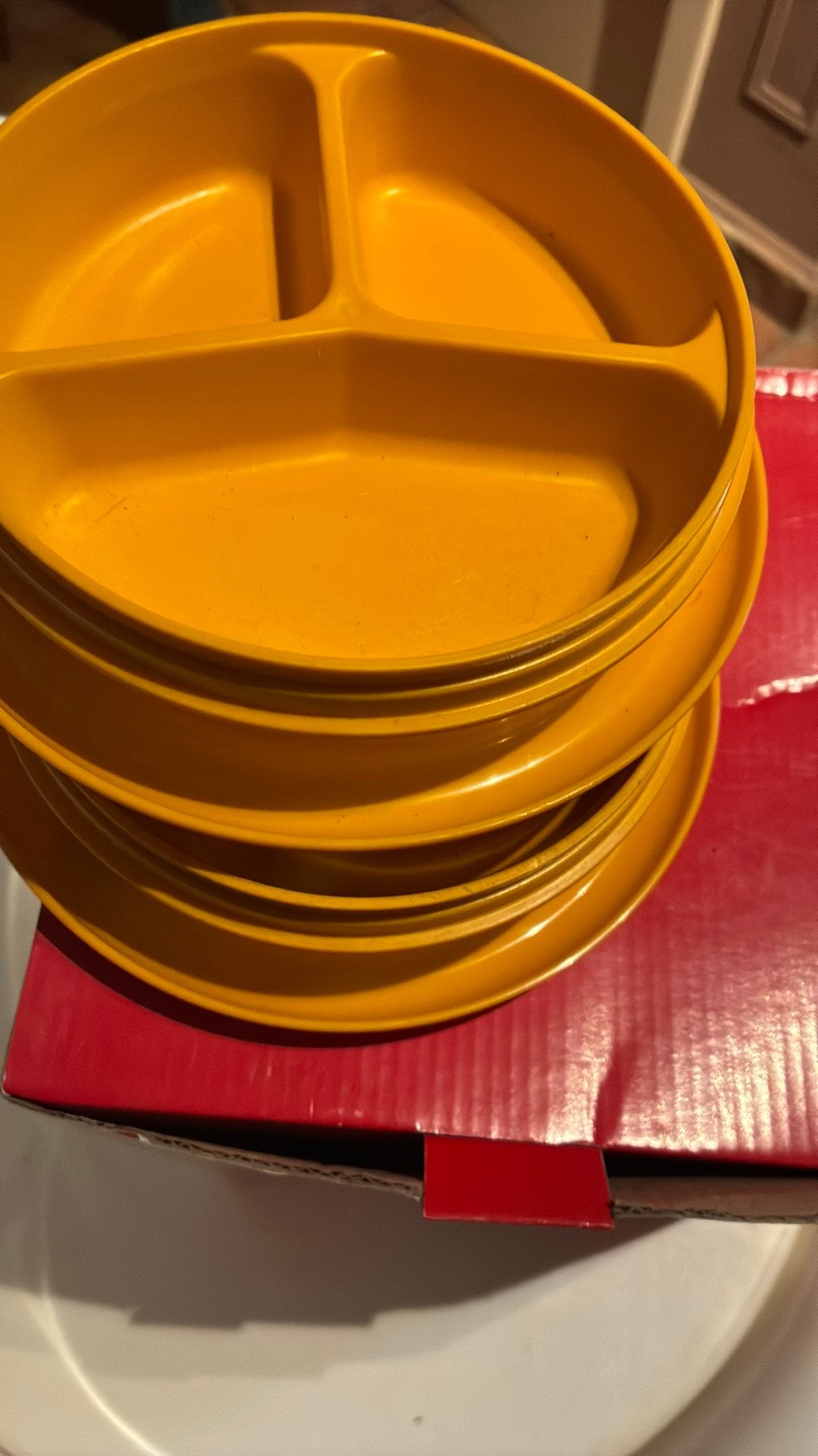Warmhoudbordjes kind Tupperware, Ophalen, Gebruikt