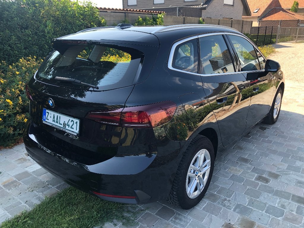 218iA active tourer navi cruise alu garantie, Dealer onderhouden, Stof, Euro 6, Zwart
