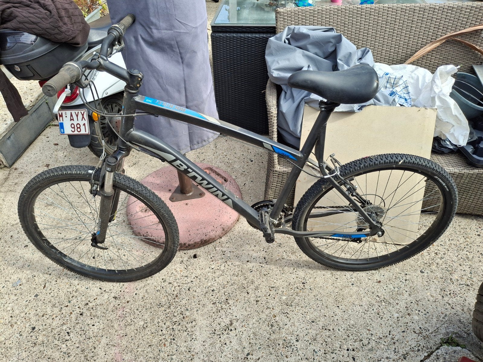 VTT vélo homme B twin, Ophalen