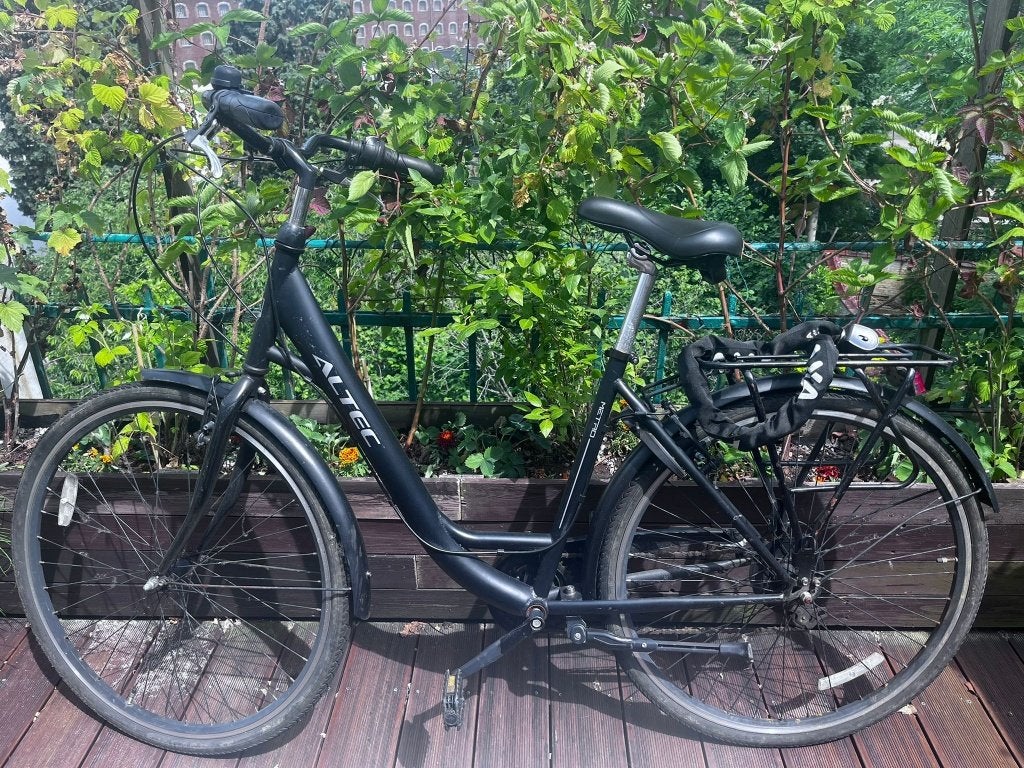 Velo Altec Omega + AXA chain, Vélos & Vélomoteurs, 59 cm ou plus, Enlèvement, Altec Fietsen, Années 60 ou plus récent