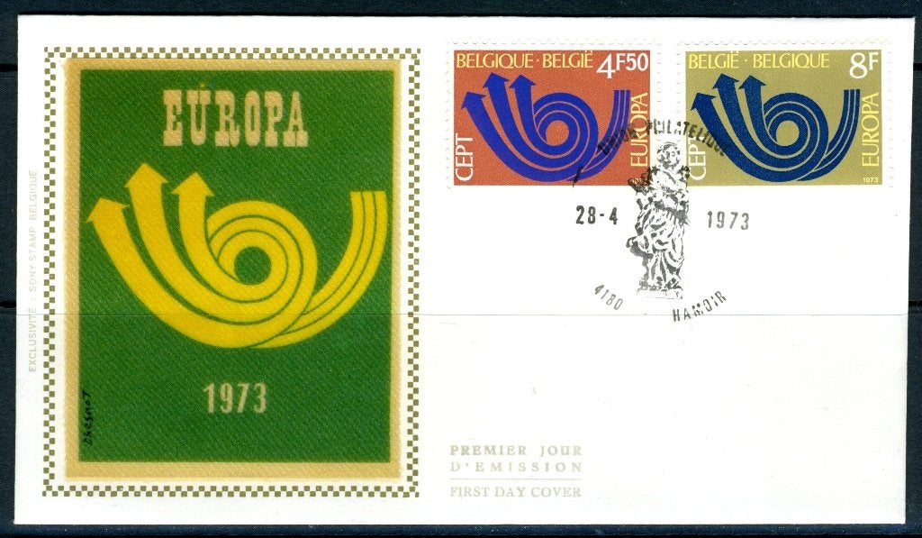 (B) 1669/1670 FDC z/s 1973 - Europe., Timbres & Monnaies, Oblitéré, Europe, Affranchi, Oblitération 1er jour