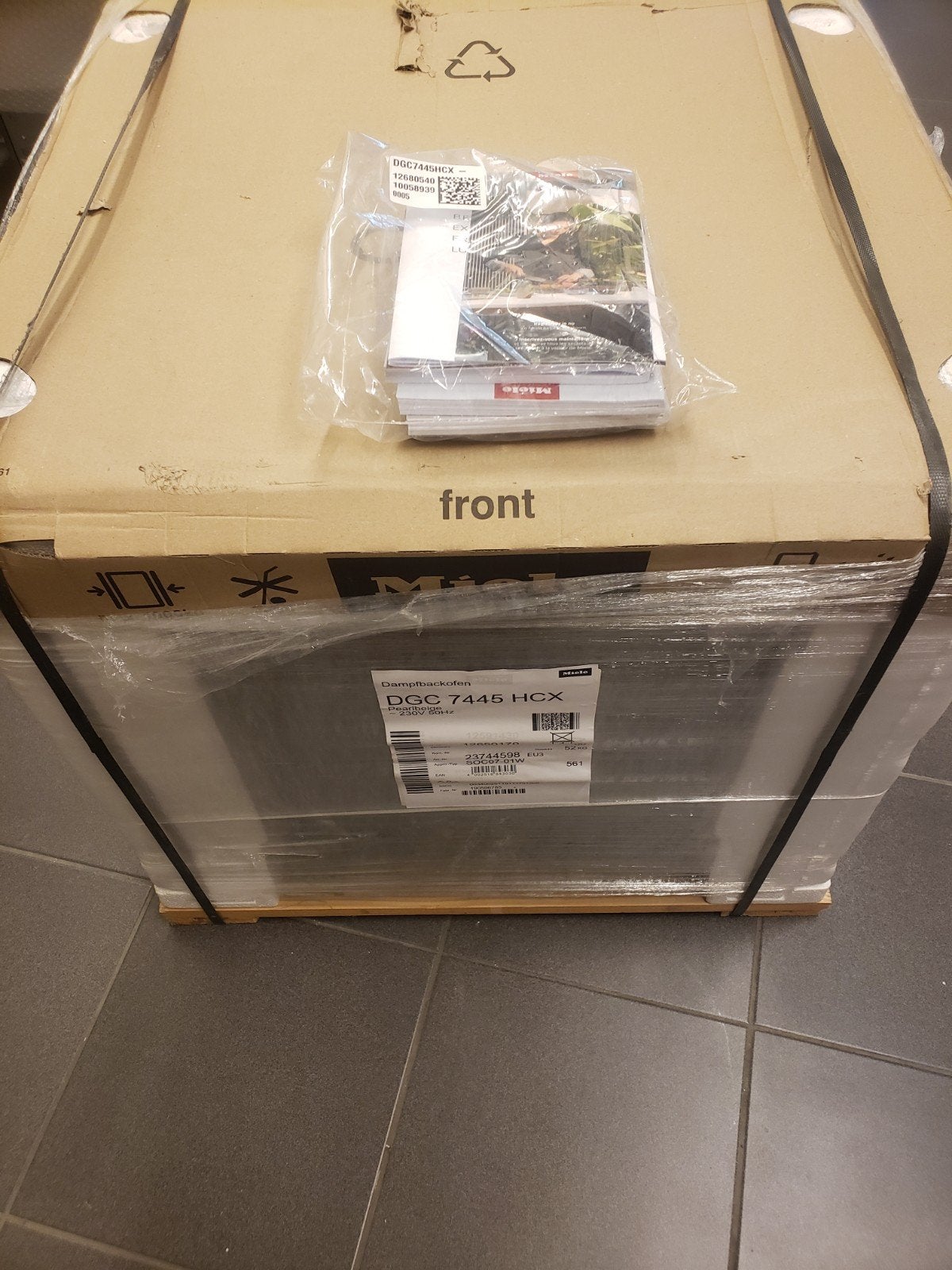 Miele Combi stoomoven., Ophalen