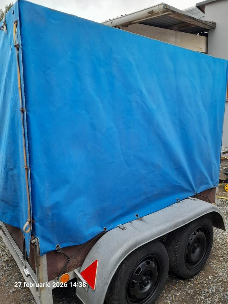 Remork aanhangwagen met bache 200/125/150, Ophalen of Verzenden