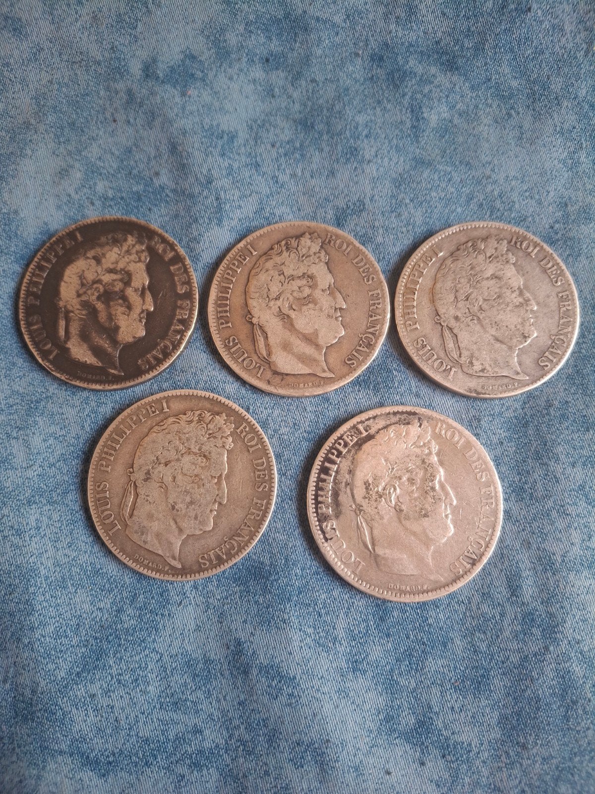 zilveren 5fr stukken, Antiek en Kunst, Antiek | Zilver en Goud, Ophalen of Verzenden