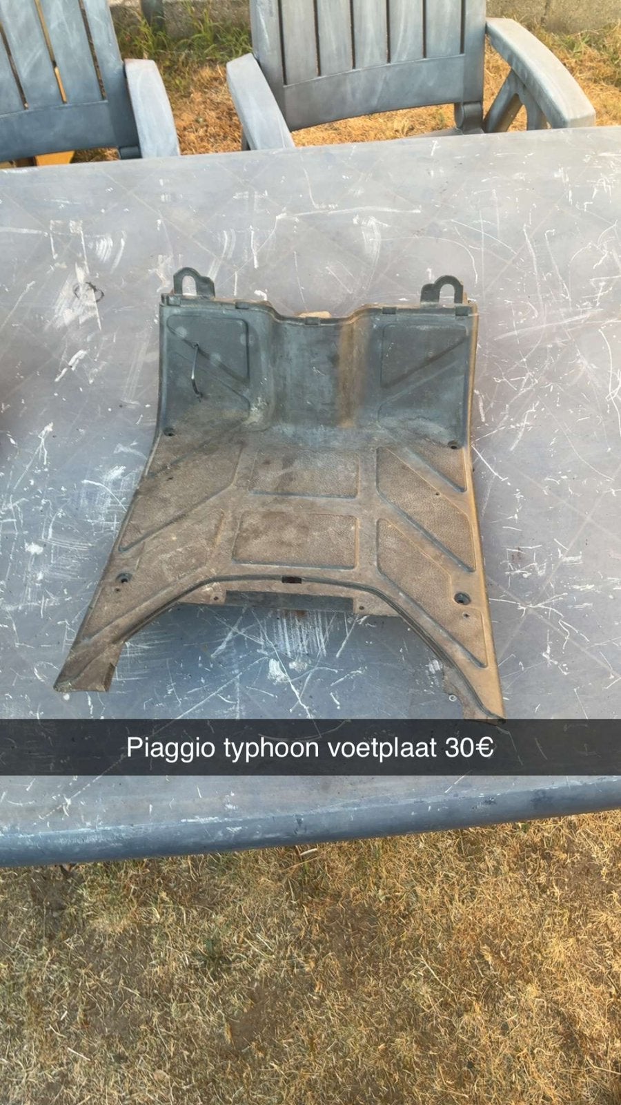 Voetplaat piaggio typhoon, Ophalen, Zo goed als nieuw, Kap, Piaggio