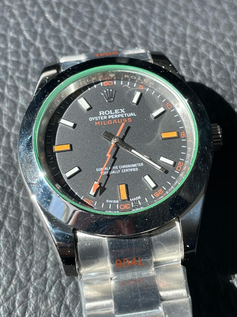 Rolex milgauss, Handtassen en Accessoires, Horloges | Heren, Ophalen of Verzenden, Rolex