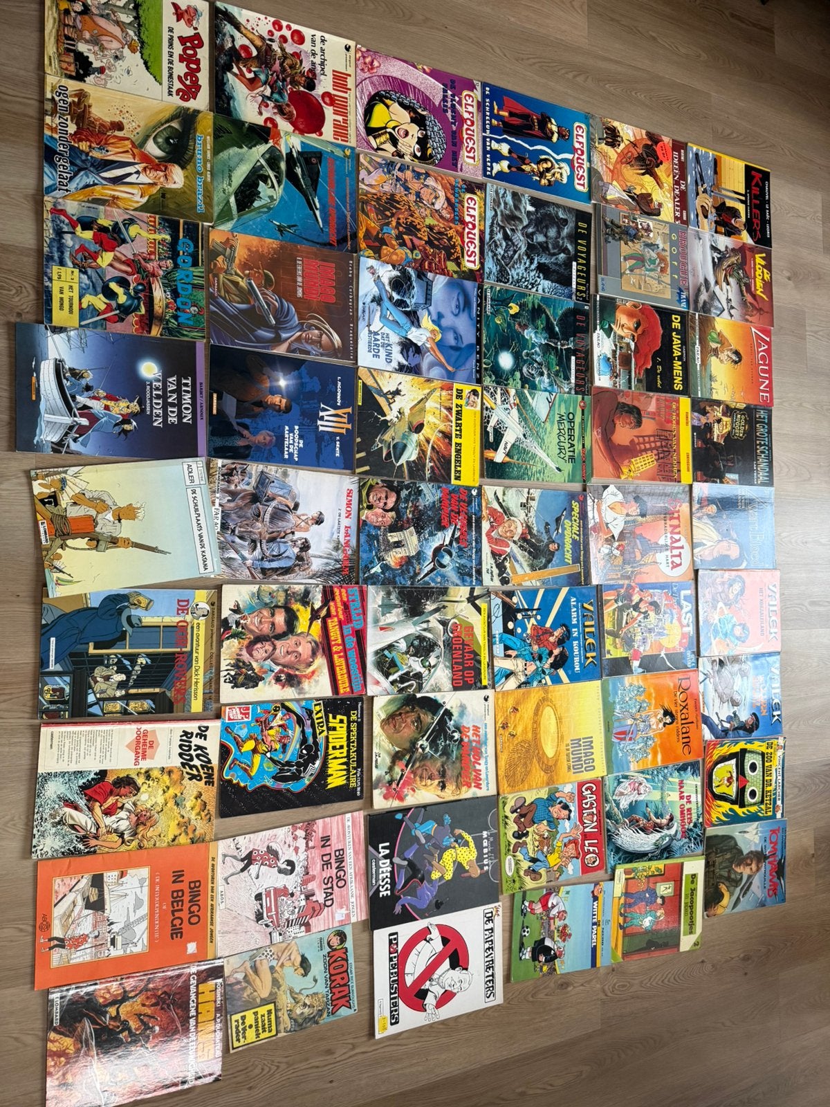 Groot lot 54 oude stripverhalen vanaf jaren 70, Ophalen
