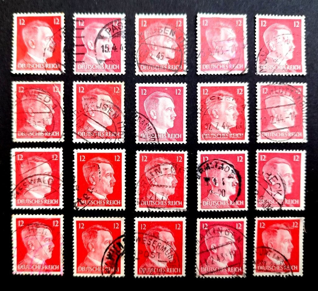 Deutsches Reich: 20X 12Pf Adolf Hitler 01/08/1941, Enlèvement ou Envoi, Autres périodes, Affranchi