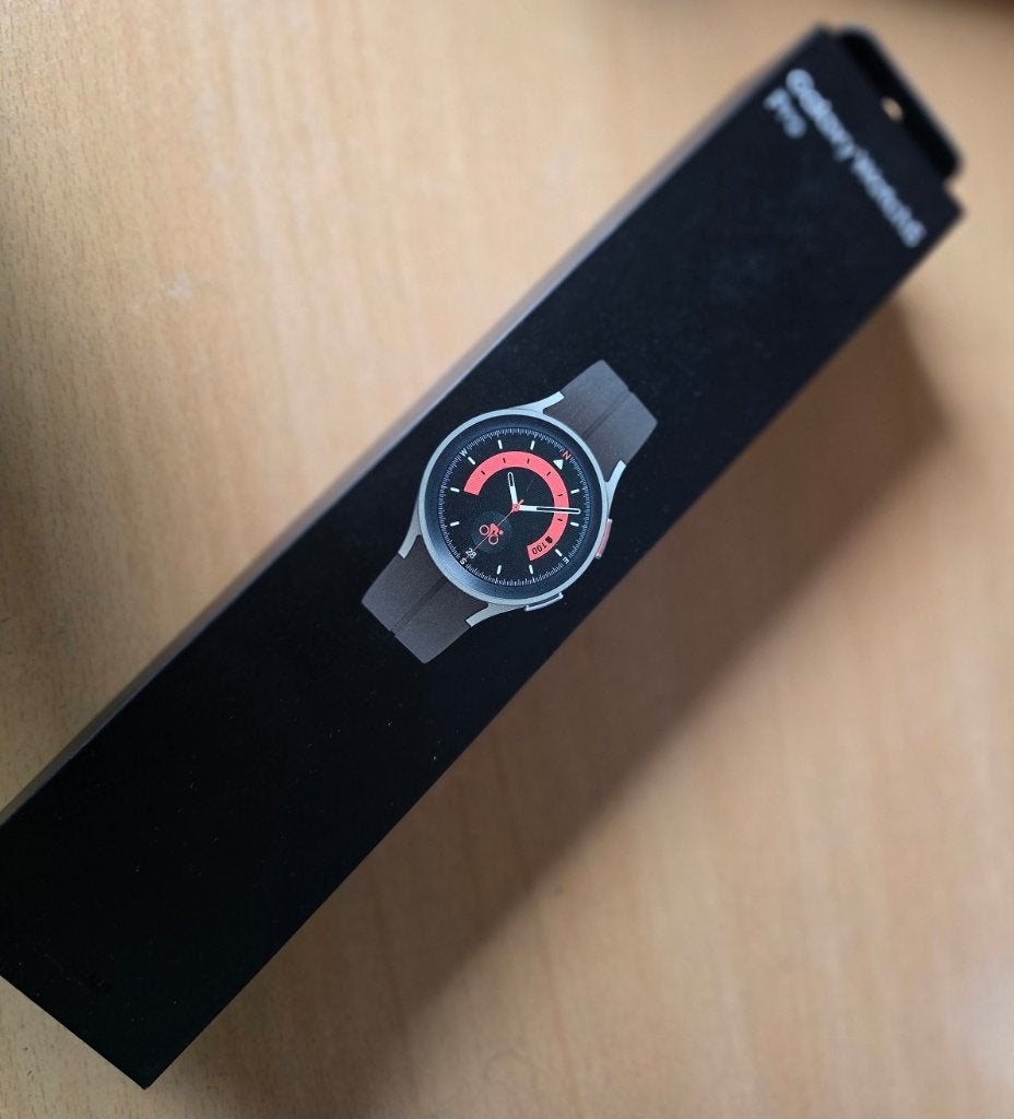 Samsung Galaxy Watch5 Pro SM-R920 avec boîte, Étanche, Gris, Enlèvement ou Envoi, Utilisé