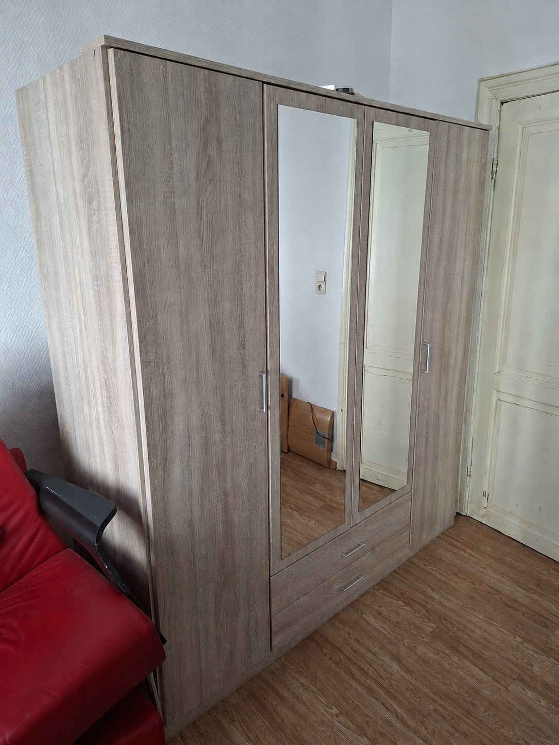 Kleerkast spiegel, Huis en Inrichting, Kasten | Kleerkasten, Zo goed als nieuw, Ophalen