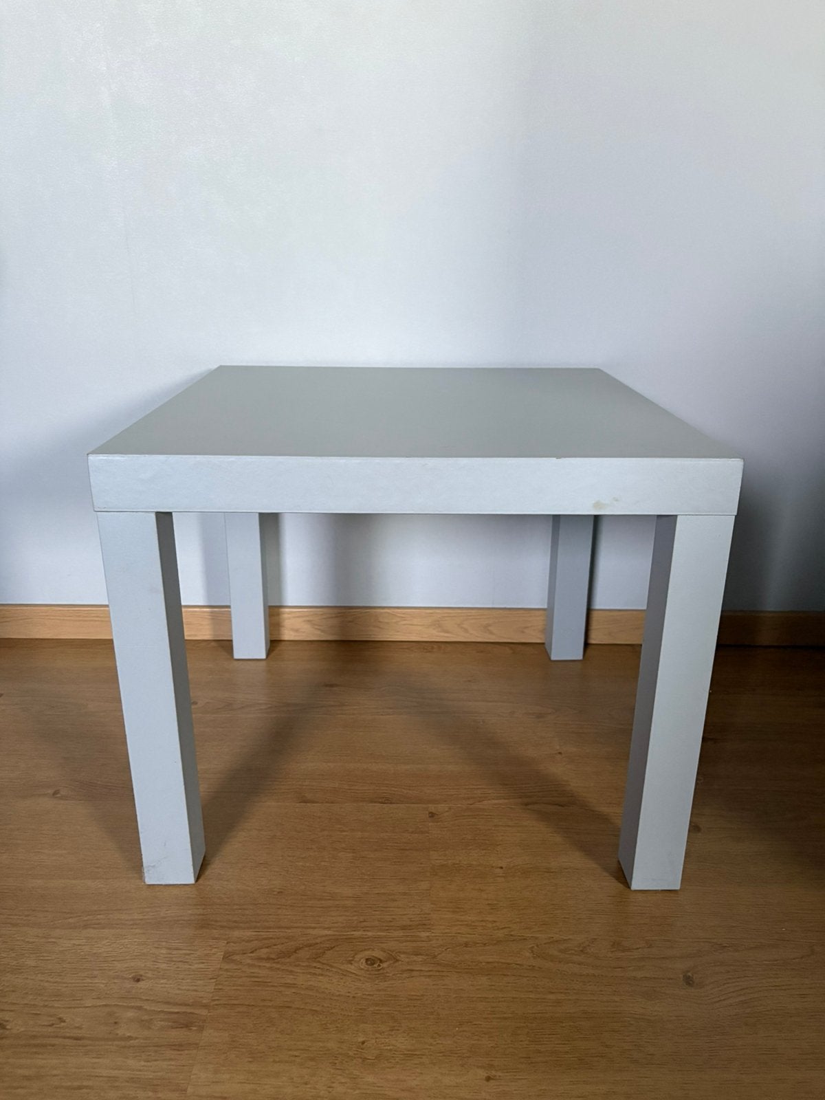 Vierkant Bijzettafel “Lack” Ikea grijs, Ophalen, Gebruikt, Vierkant