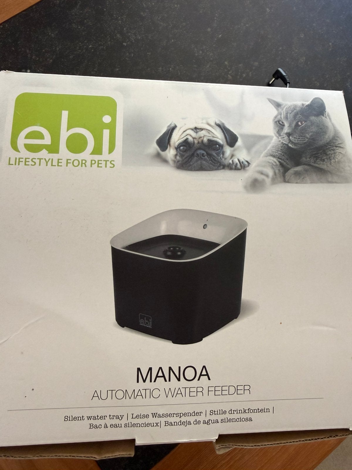 Fontaine à eau EBI 3 litres chien/chat peu utilisée, Ophalen, Zo goed als nieuw