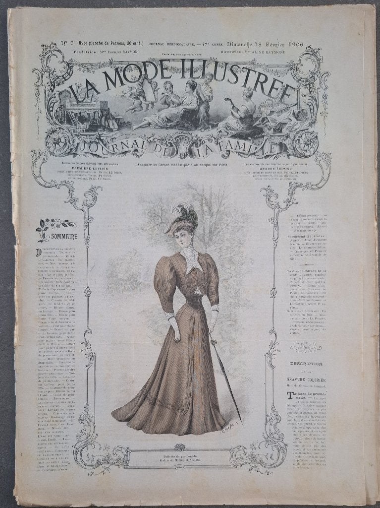 Exemplaire n 7 de La Mode Illustrée, Livres, Journaux & Revues, Enlèvement ou Envoi, Utilisé
