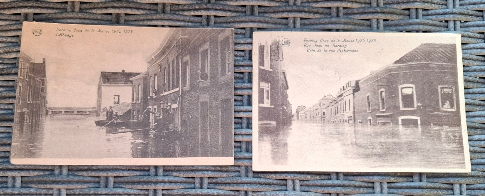 Seraing crue de la Meuse. Lot de 2 cartes, Enlèvement ou Envoi, Liège