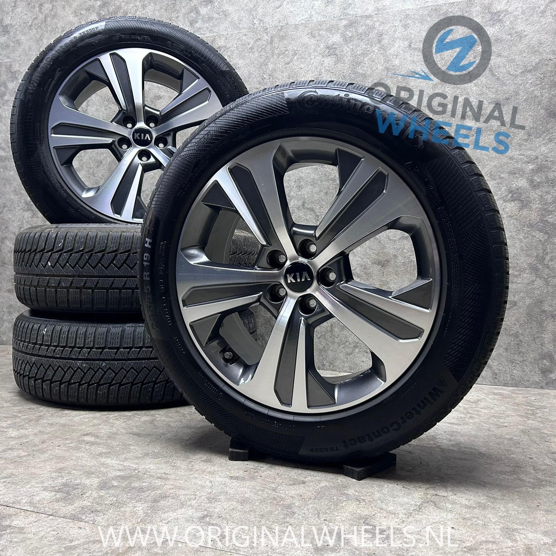 19 inch originele velgen + winterbanen Kia Sorento, Auto-onderdelen, 19 inch, Gebruikt, -, -