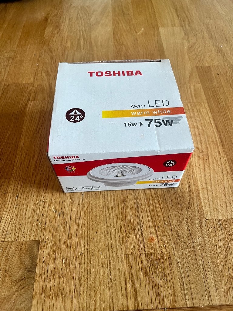 set van 30 Toshiba AR111 LED-lampen 15W>75W, Wit, Overige merken, Nieuw, Overige fittingen