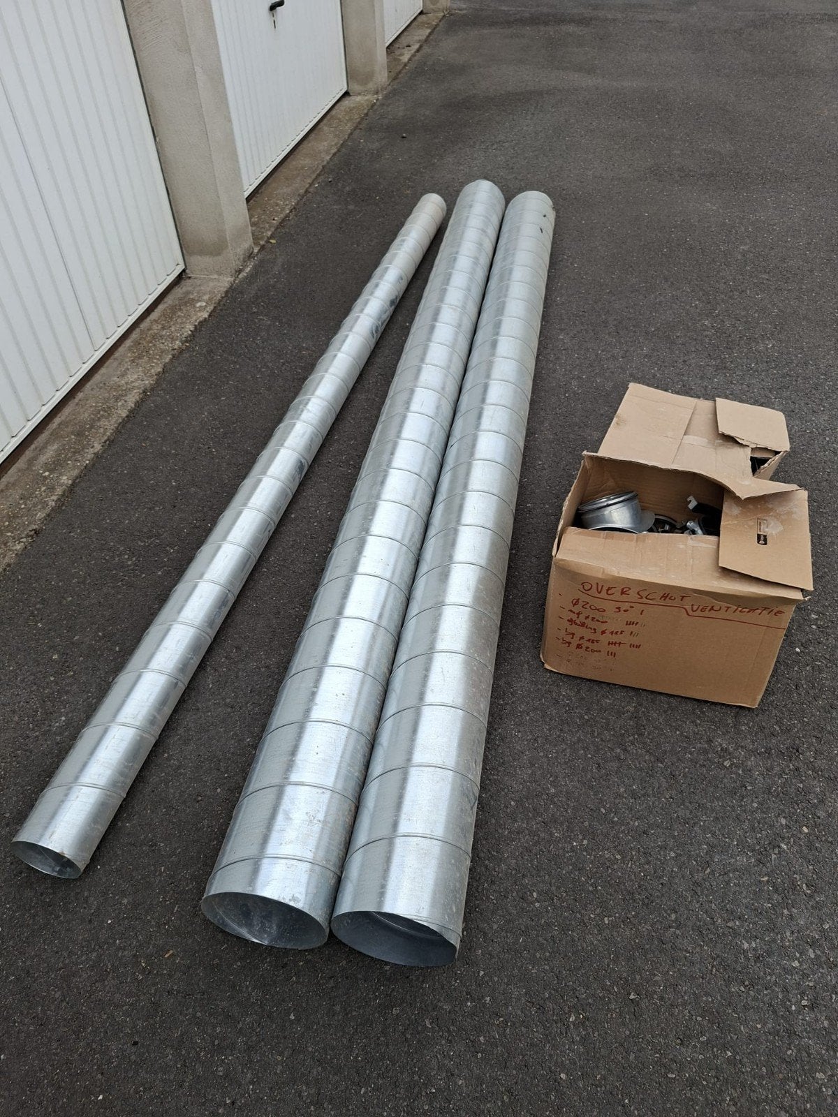 ventilatie buis en hulpstukken., Doe-het-zelf en Bouw, 2 tot 4 meter, Ophalen of Verzenden, Rechte buis, Nieuw