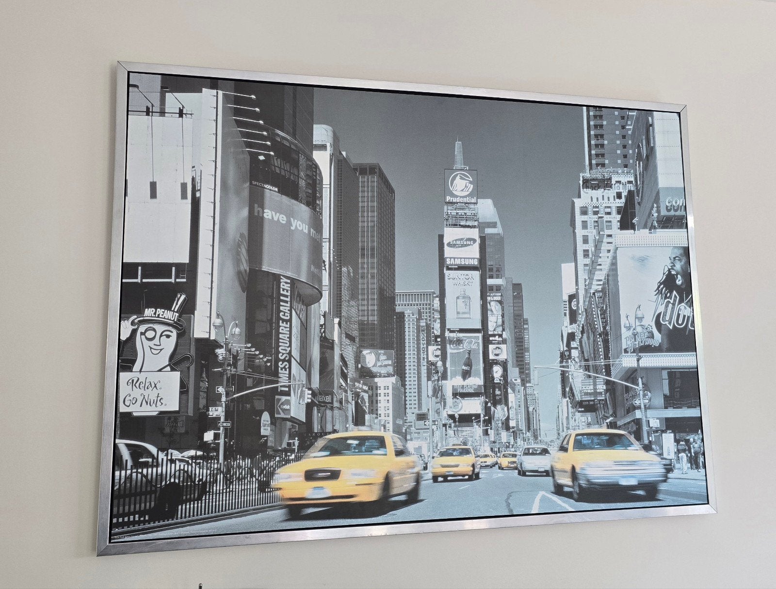 XXL New York wanddecoratie / canvas – 140x100 cm, Ophalen