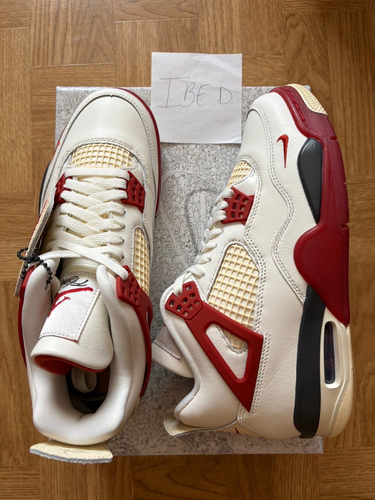 Jordan 4 Nigel Sylvester Brick After Brick - 42, Neuf, Enlèvement ou Envoi, Blanc, Baskets