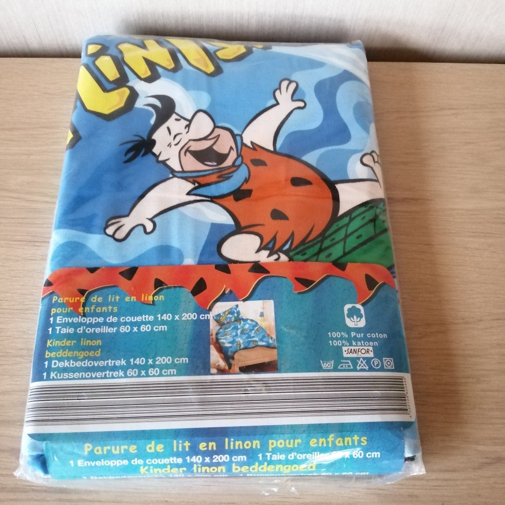 Dekbedovertrek The Flintstones 1-persoons( verpakt ), Enlèvement ou Envoi, Comme neuf, Une personne, Housse de couette