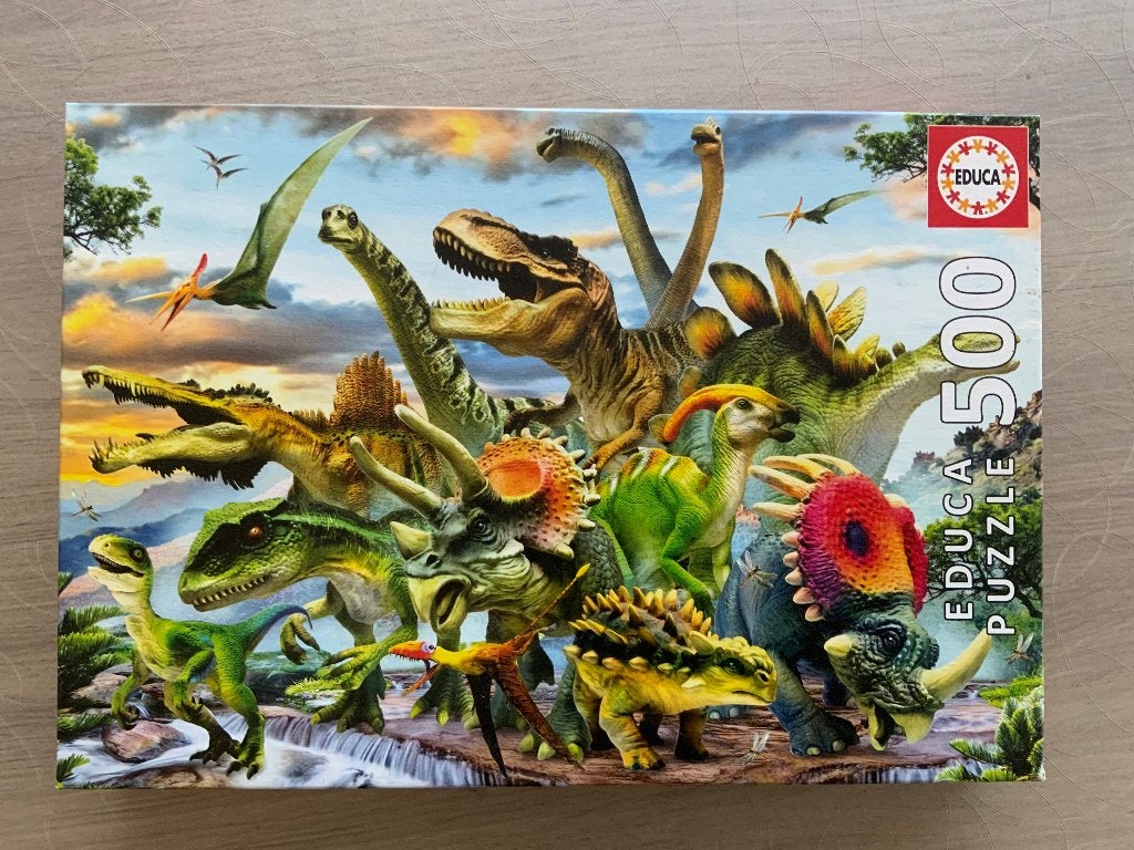 Puzzel dino 500 stukken, Ophalen, 500 t/m 1500 stukjes, Gebruikt, Legpuzzel