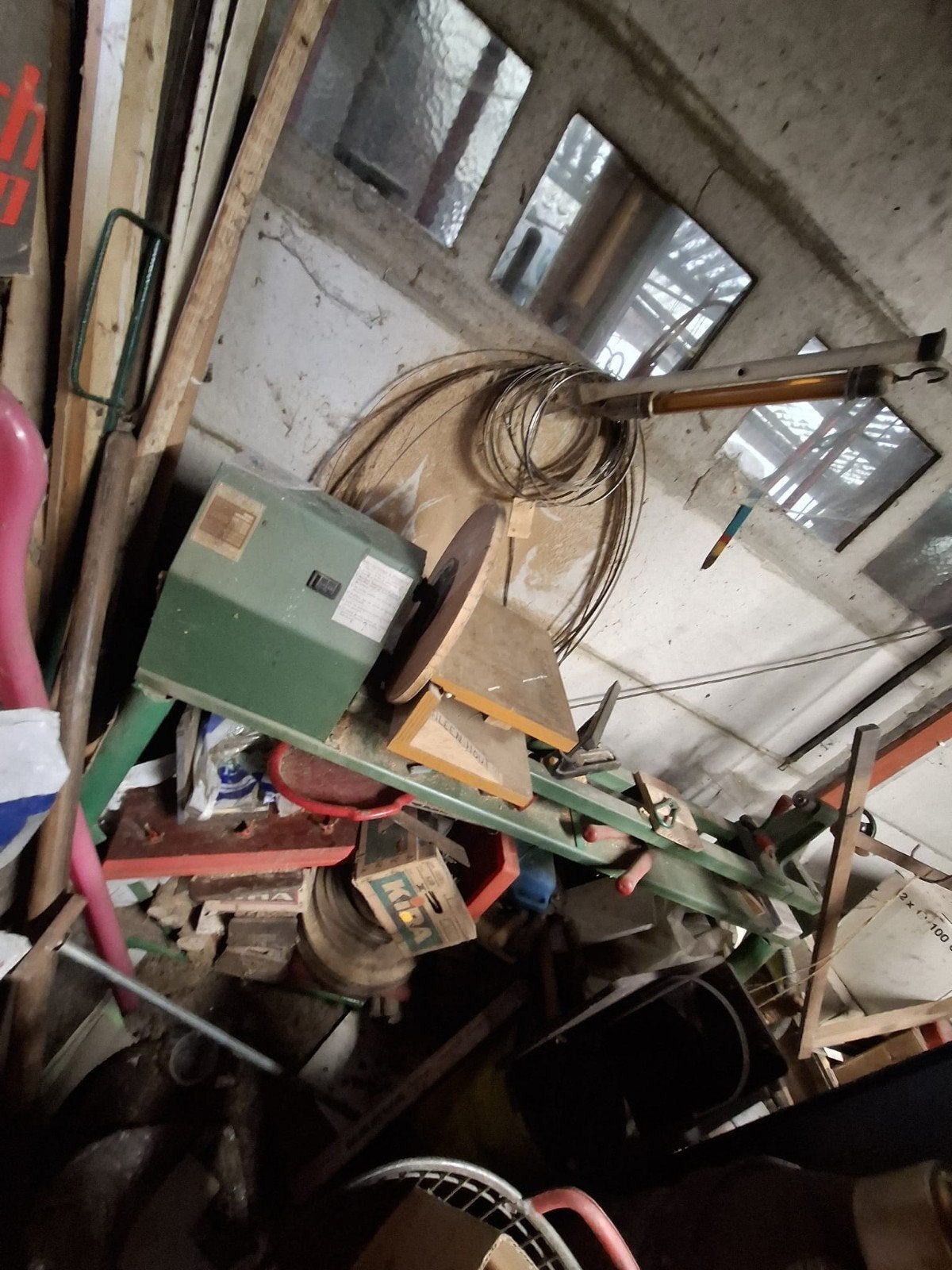 Draaibank  voor houtbewerking met met onderdelen  zie foto, Ophalen