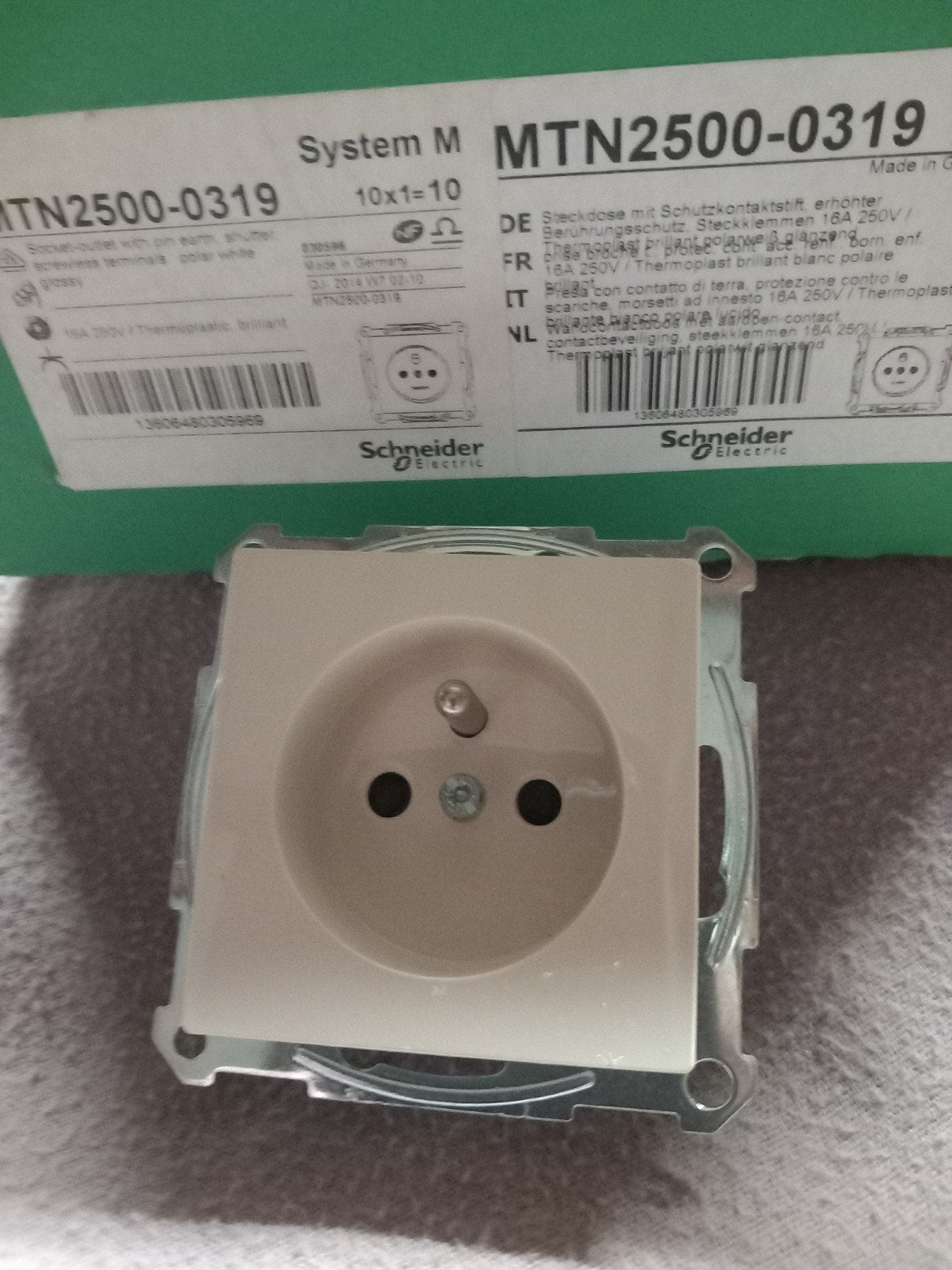 stopcontact, Ophalen, Nieuw, Schneider Electric, Stopcontact