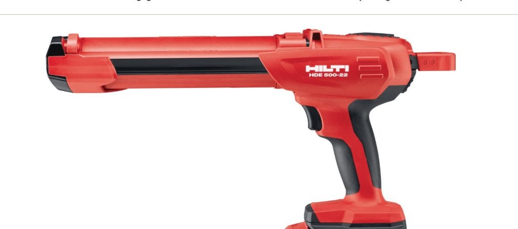 Hilti HDE 500-22 Accu Silicone pomp chemisch injectiepistool, Ophalen, Zo goed als nieuw
