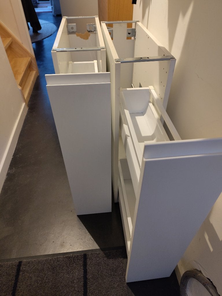 2x IKEA Metod/Maximera keuken onderkast 20x60 cm, wit, Ophalen, Minder dan 50 cm, Gebruikt, Wit