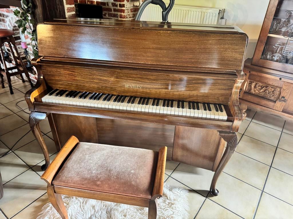 Piano Bentley vintage, Musique & Instruments, Pianos, Enlèvement, Comme neuf, Brun, Piano