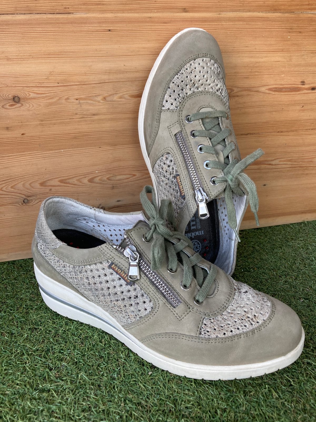 Baskets Derbies Mobils Mephisto Cuir  confort 39/40, Enlèvement, Porté, Sneakers et Baskets