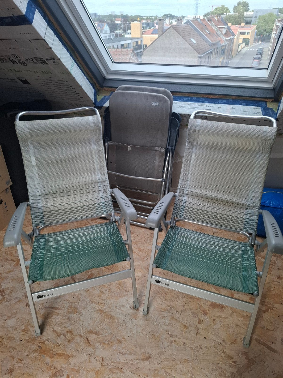 Fauteuils camping Dukdalf 2X, Caravanes & Camping, Enlèvement, Utilisé, Chaise de camping