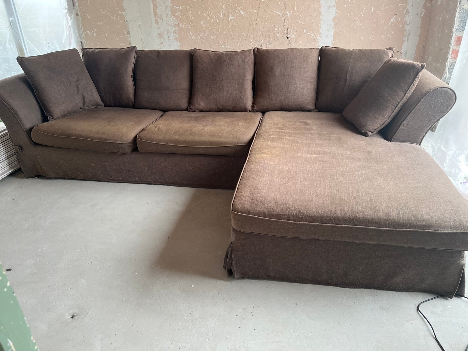 Landelijke salon 3,10/93diep en lig stuk 1,80 diep, Ophalen, Gebruikt