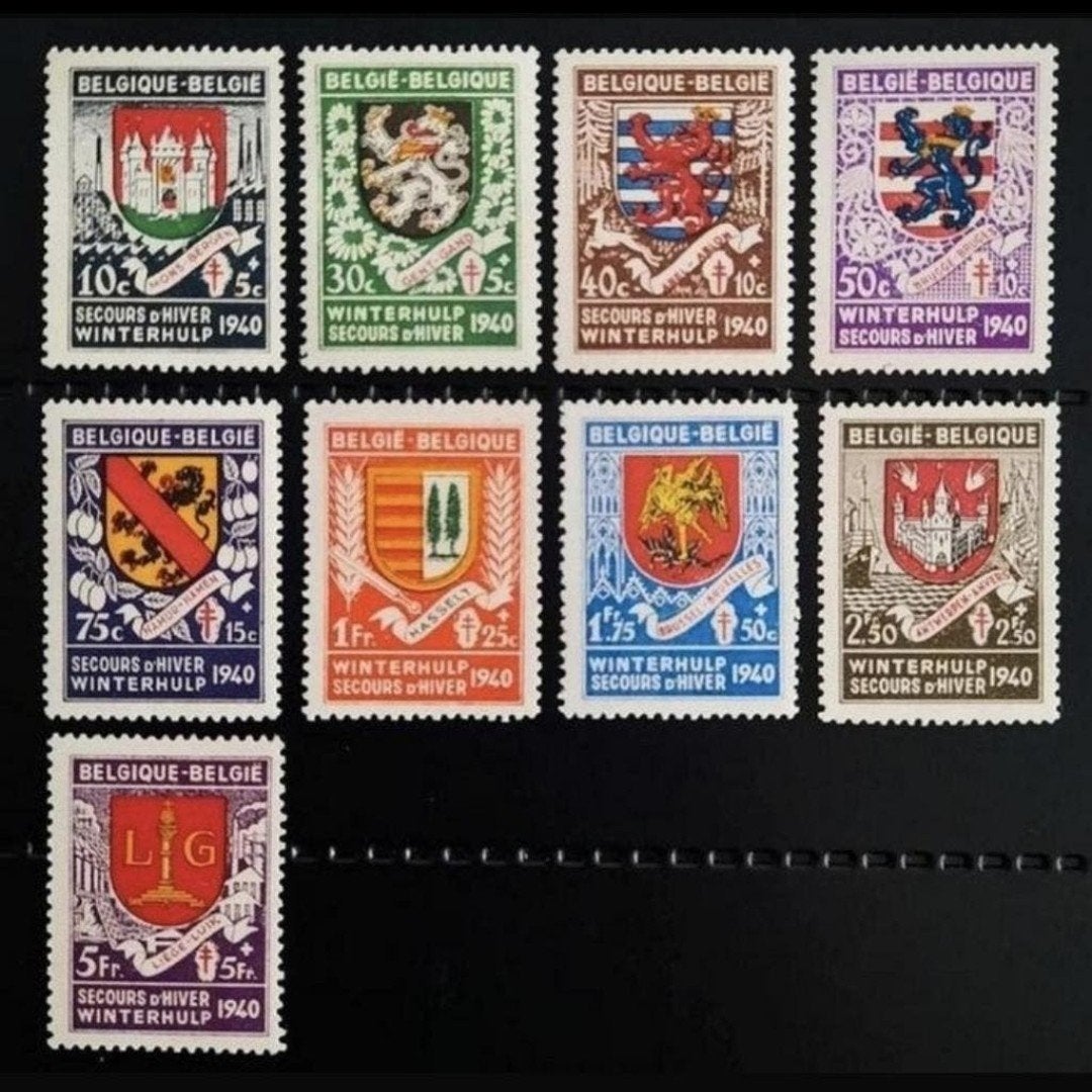 Belgique : COB 538/46 ** Secours d'hiver No 1 1940., Sans timbre, Neuf, Enlèvement ou Envoi, Non oblitéré