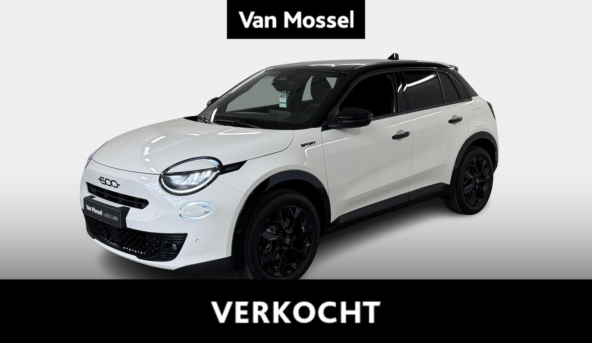 Fiat 600 Fiat 600 Hybrid Sport 145pk (automatique), Autos, 145 ch, Achat, 1280 kg, Entreprise