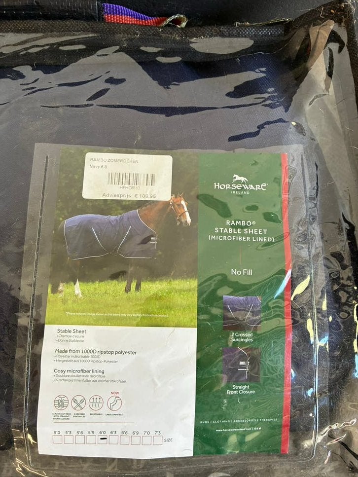 Nieuw supermooi deken van Rambo, Animaux & Accessoires, Chevaux & Poneys | Couvertures & Couvre-reins, Enlèvement ou Envoi, Comme neuf