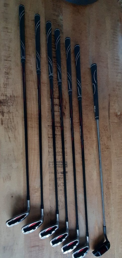 Série clubs de golf homme gaucher Wilson Stretch, Ophalen of Verzenden, Gebruikt, Set, Overige merken