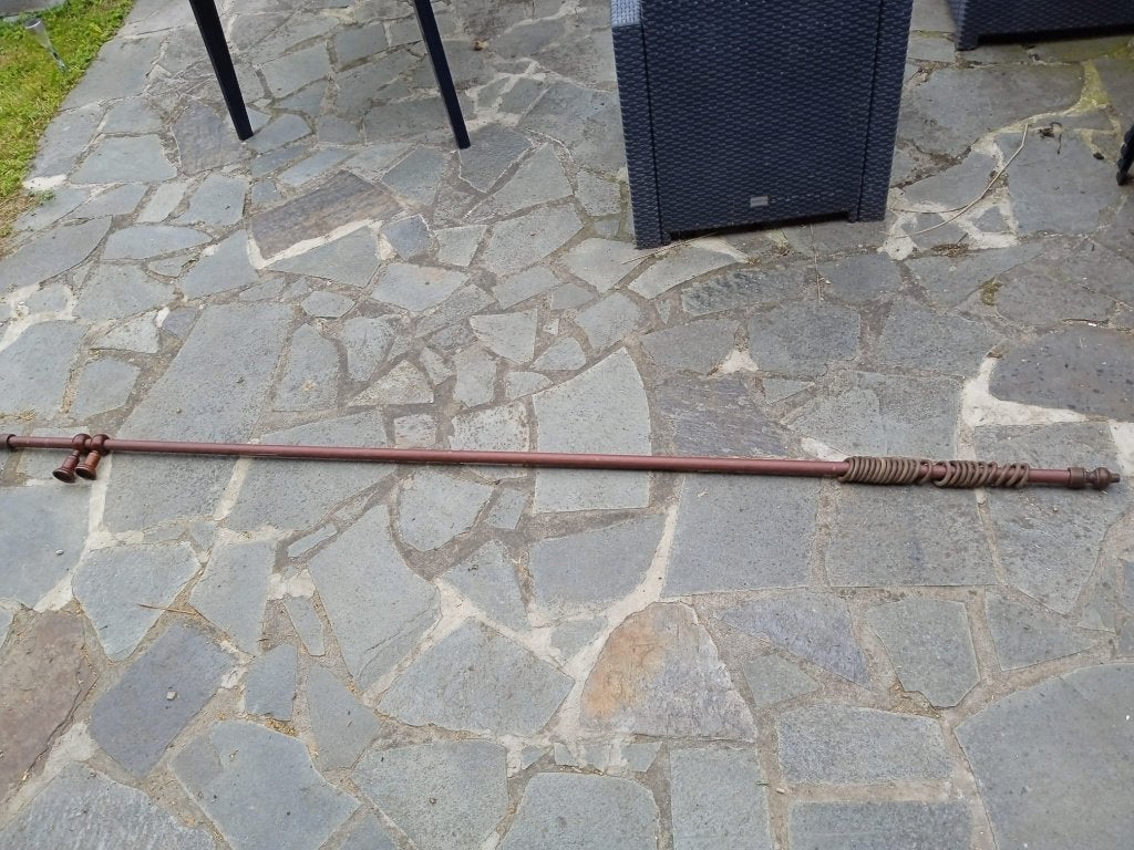 Tringle rideau en bois 260 cm, Avec anneaux, Bois, Enlèvement, 260 cm