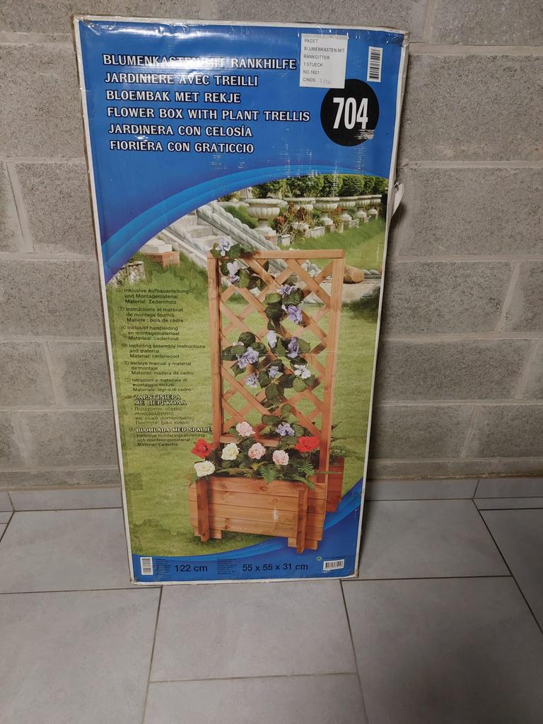 Bac à fleurs en bois – Neuf sous emballage – 75 €, Jardin & Terrasse, Enlèvement, Neuf, Bois, Intérieur