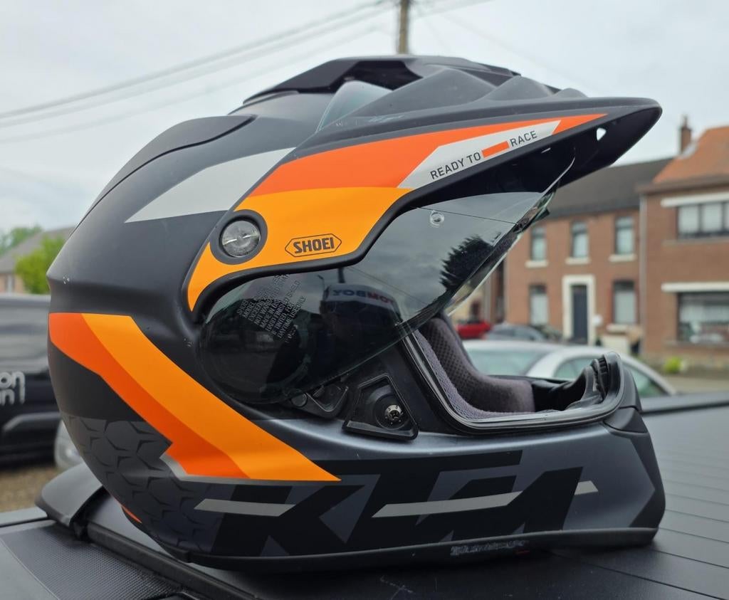 SHOEI KTM motorhelm maat L, Motoren, Ophalen of Verzenden, L, Shoei