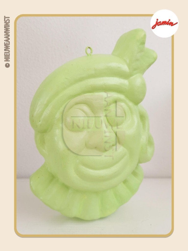 Nostalgisch groen Jamin XXL schuimpje Piet - 20cm, Envoi, Comme neuf